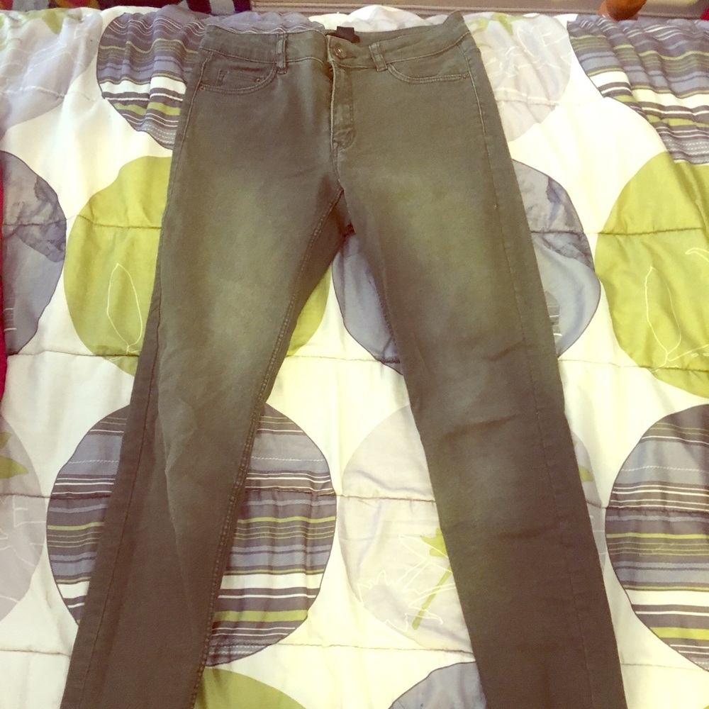 Olive Green Skinny Jeans